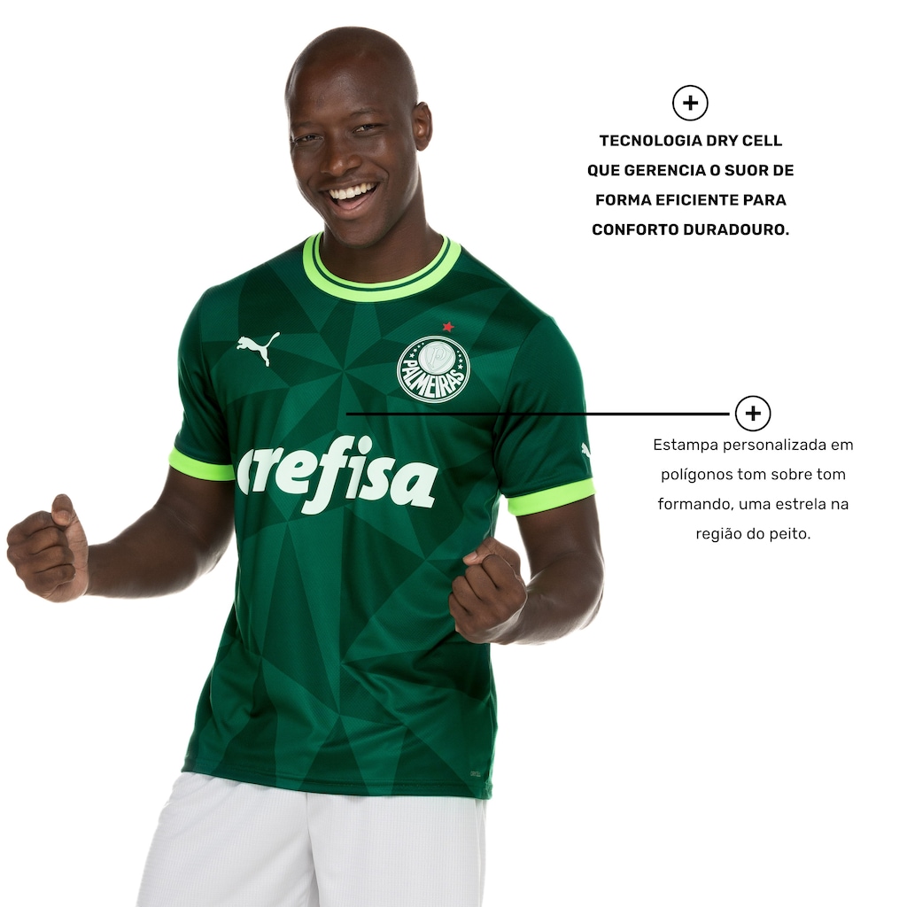 Imagem 4 do produto Camisa do Palmeiras I 23 Masculina Puma Torcedor