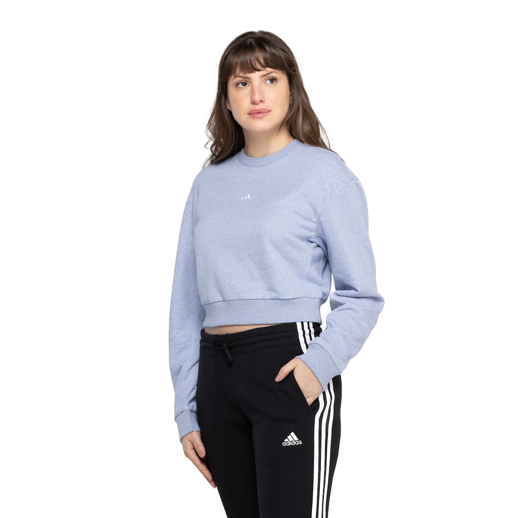 Blusa de Moletom Feminina adidas sem Capuz All Szn - Foto 2