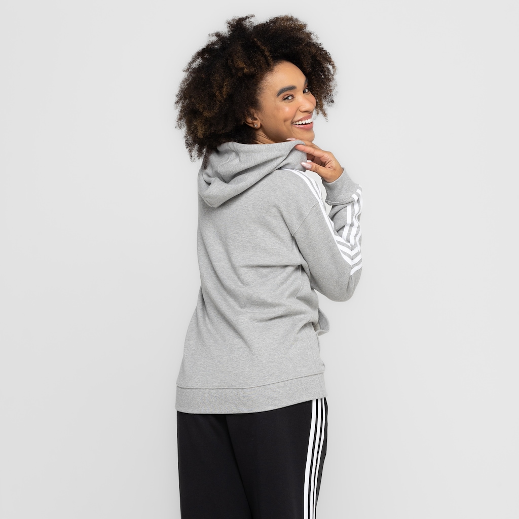 Imagem 2 do produto Jaqueta Feminina adidas com Capuz Track Top 3 Listras