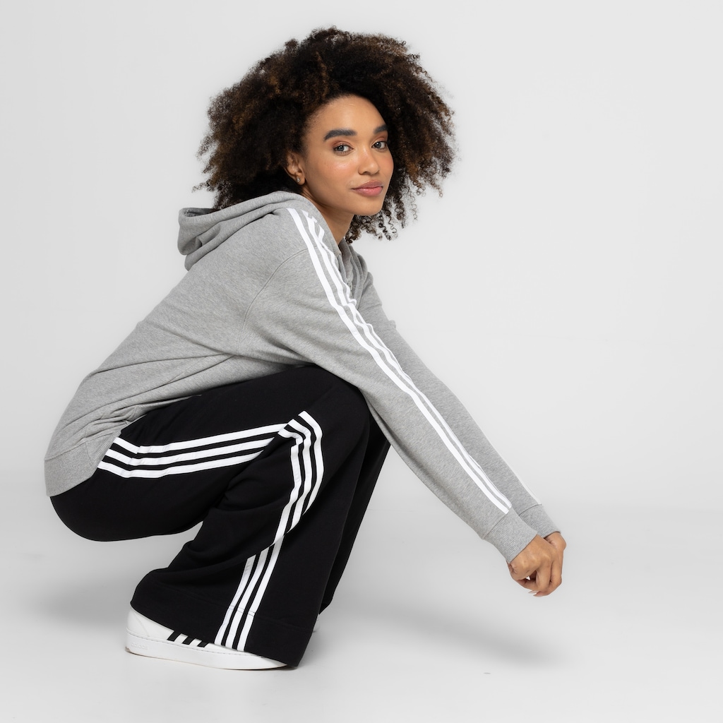 Imagem 3 do produto Jaqueta Feminina adidas com Capuz Track Top 3 Listras