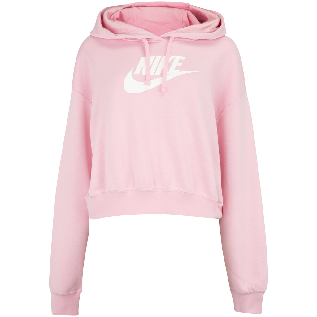 Blusão Nike com Capuz Sportswear Club Flc Gx Crop - Feminino