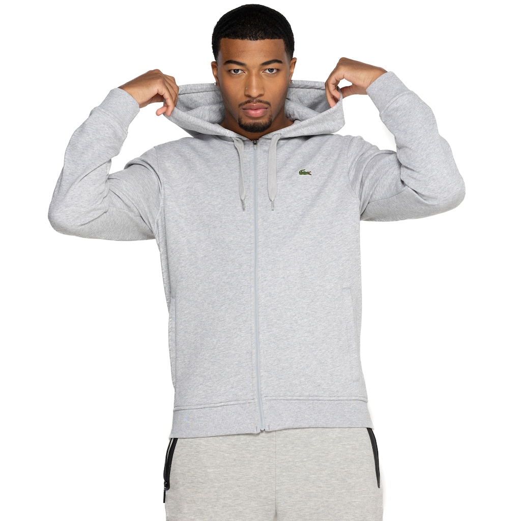 Jaqueta Masculina Lacoste com Capuz Zíper Core - Foto 2