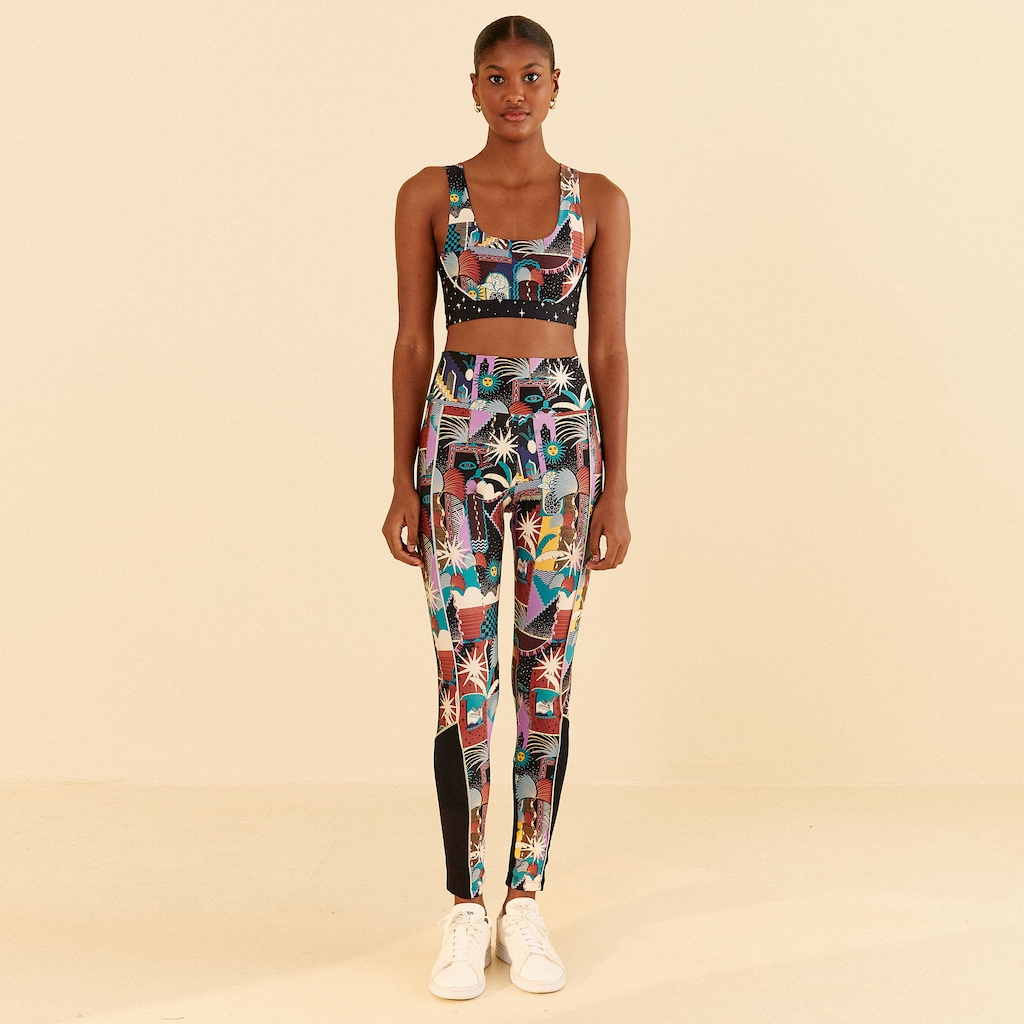 Imagem 3 do produto Calça Legging Feminina Farm Recorte Cidade Mística