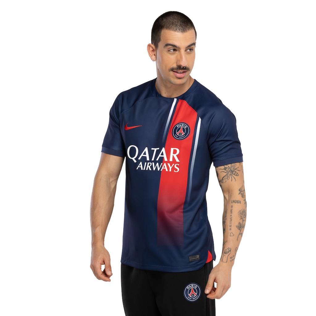 Camisa PSG I 23 Nike Torcedor - Masculina - Foto 2