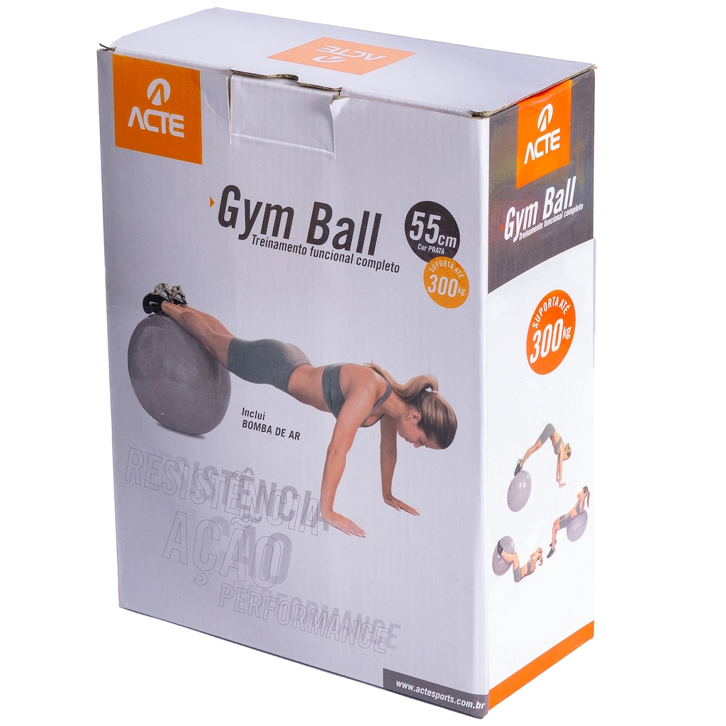 Imagem 4 do produto Bola de Ginástica para Pilates ACTE Sports 55 cm com Bomba de Ar