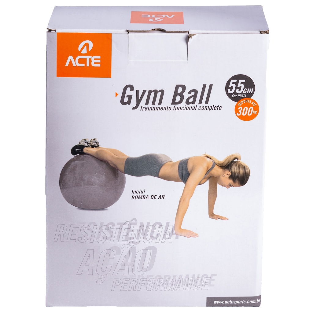 Imagem 5 do produto Bola de Ginástica para Pilates ACTE Sports 55 cm com Bomba de Ar