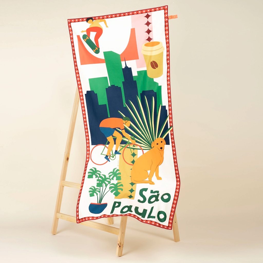 Toalha de Natação Oxer Estampada - Foto 1