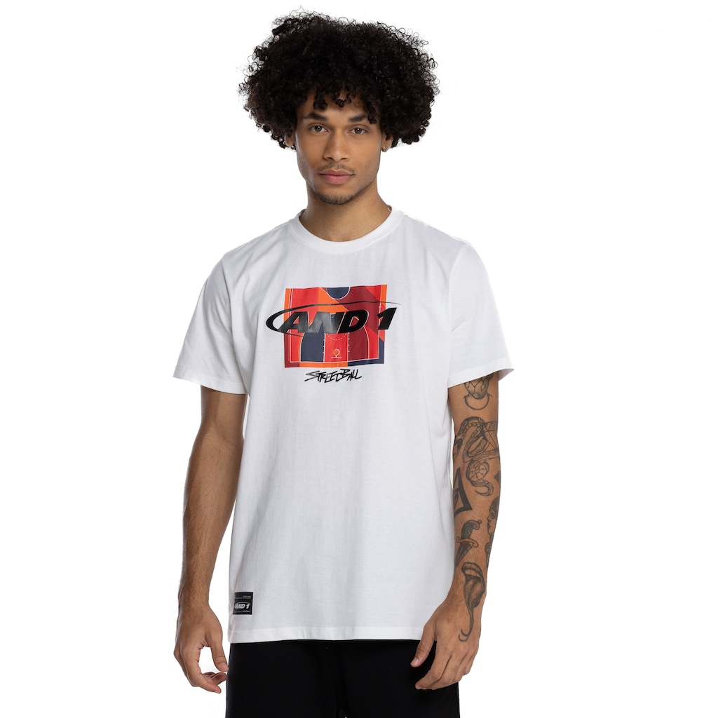 Camiseta Unissex And1 Manga Curta Court