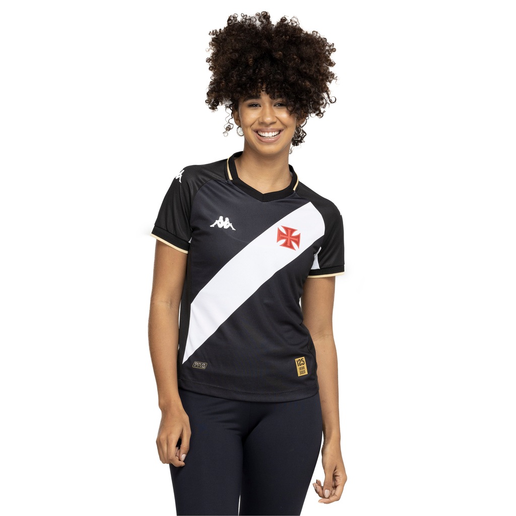 Camisa do Vasco da Gama I 23 Kappa Feminina Torcedor - Foto 2