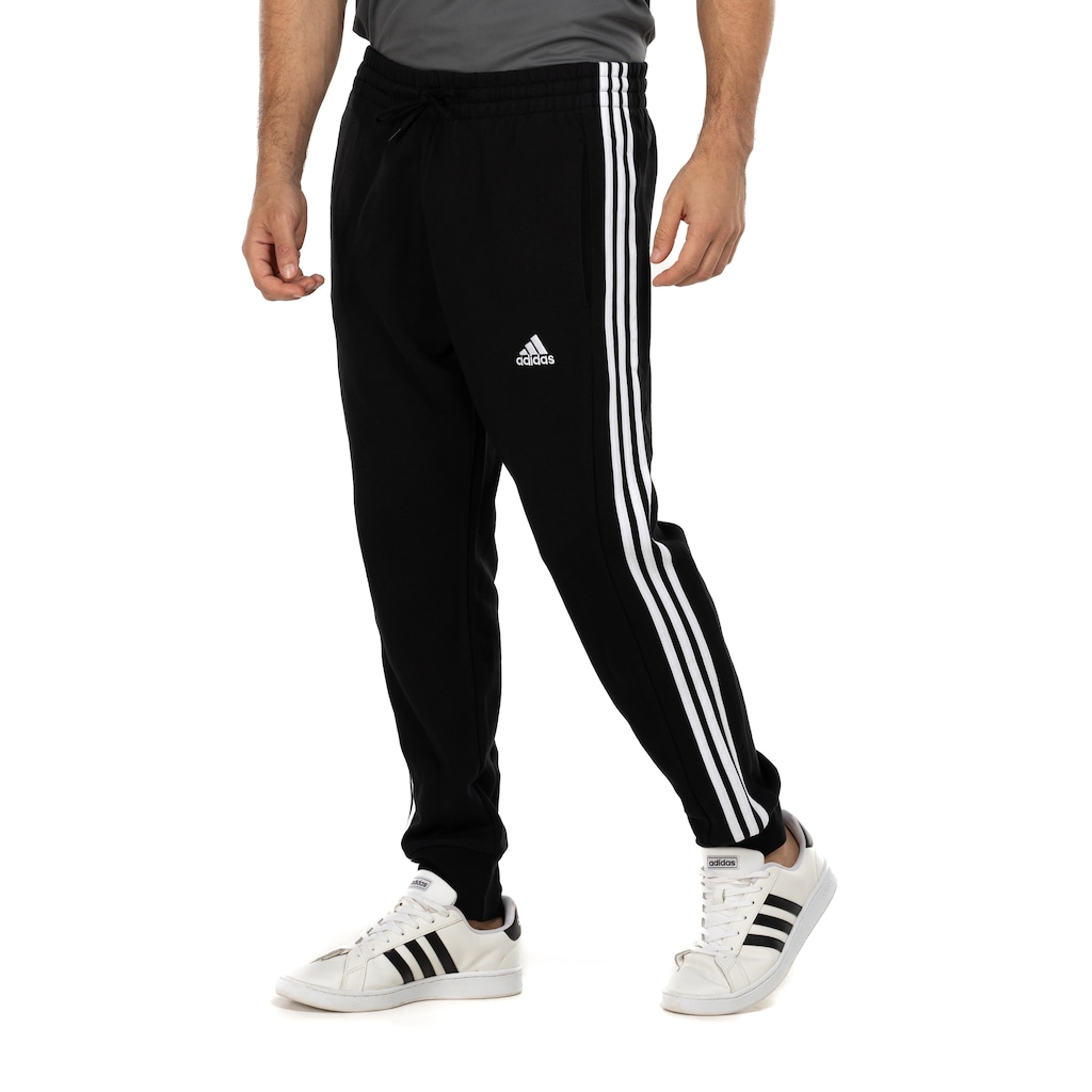 Calça Masculina adidas 3 Stripes French Terry Punh - Foto 2