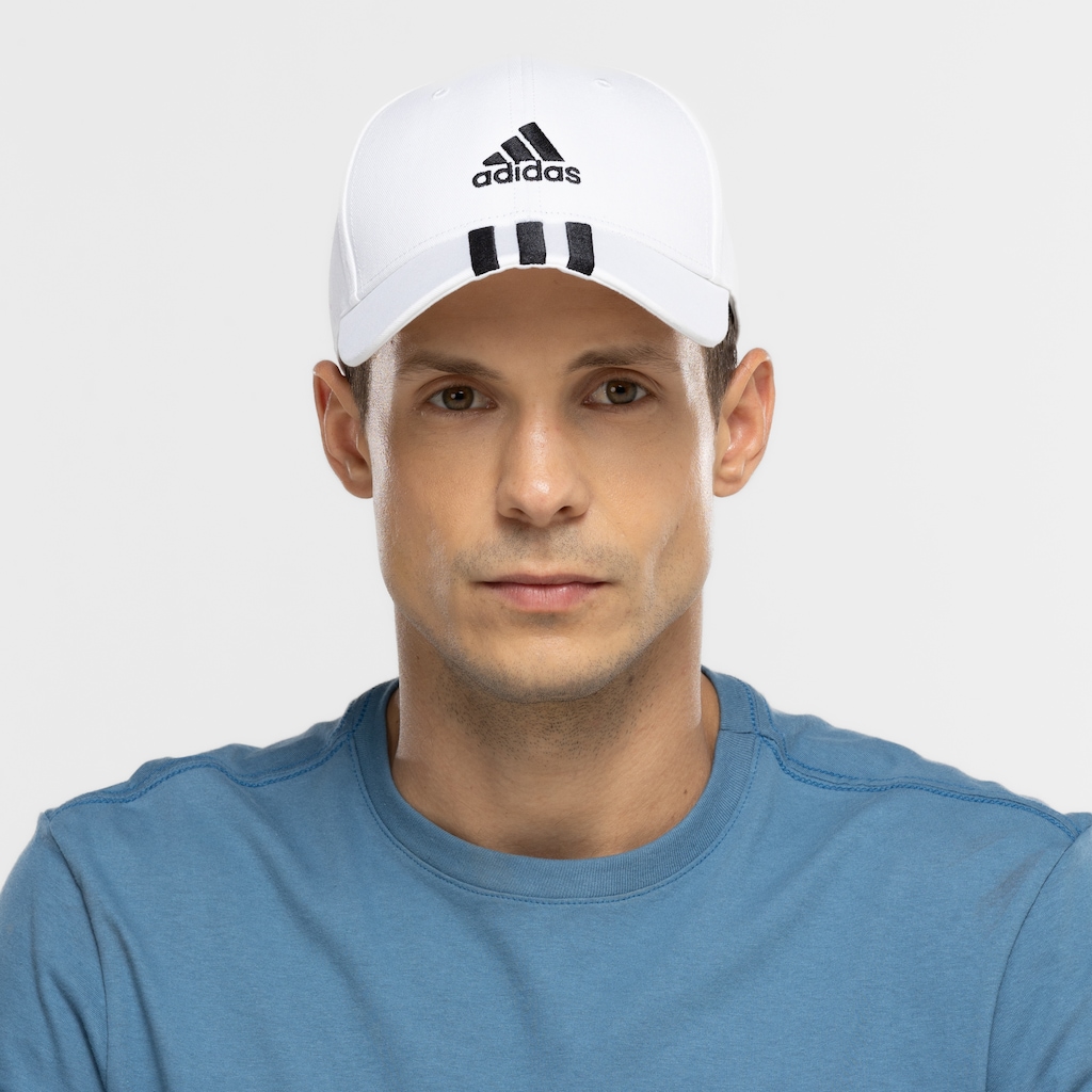 Imagem 2 do produto Boné Aba Curva adidas Strapback Baseball 3 Listras - Adulto