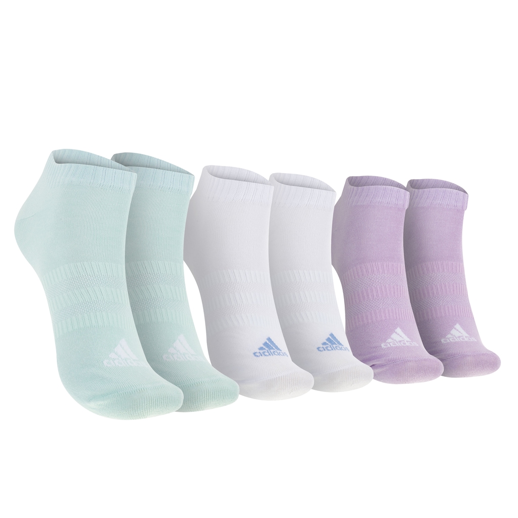 Kit de Meia adidas Cano Curto Sportswear - Adulto - 3 Pares