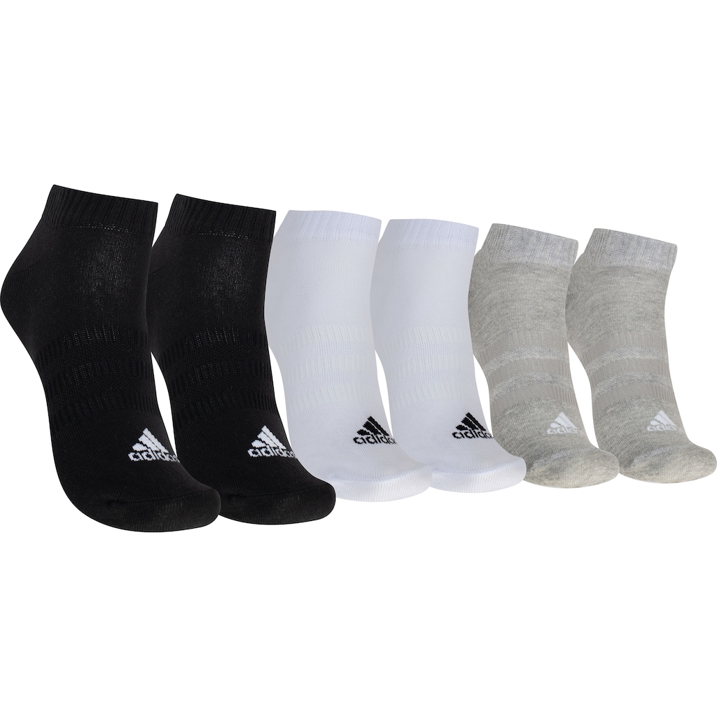 Kit de Meia adidas Cano Curto Sportswear - Adulto - 3 Pares