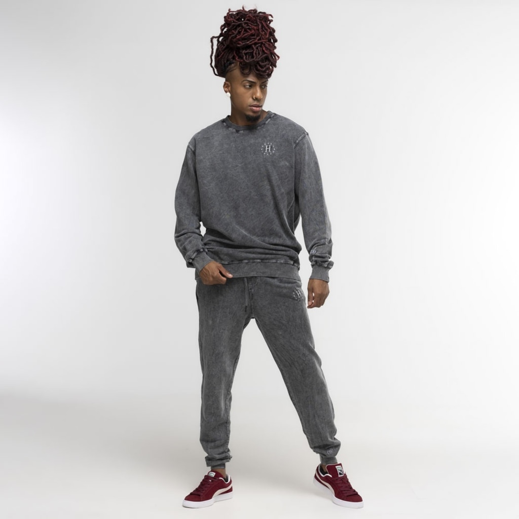 Calça de Moletom Huf Galaxy Faded Fleece Pant