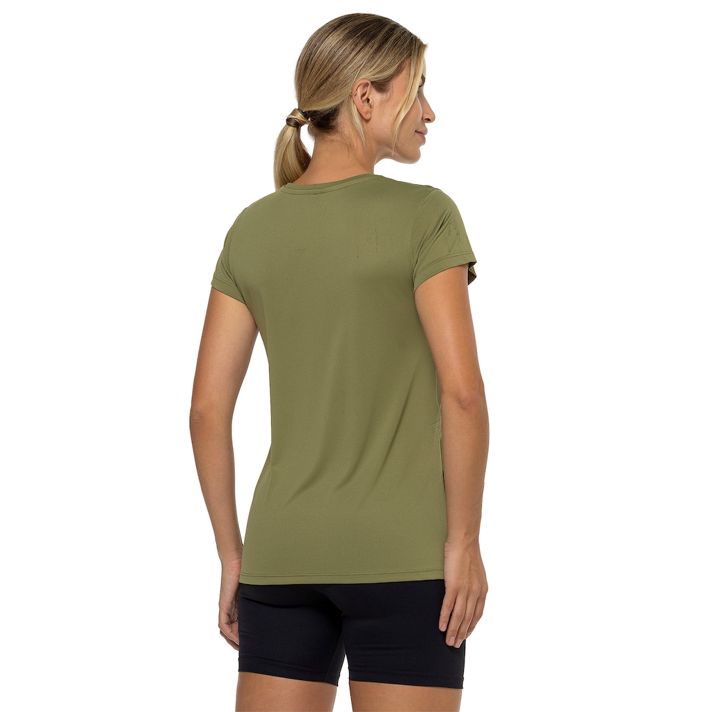 Imagem 2 do produto Camiseta Oxer Feminina Alongada Abertura Lateral