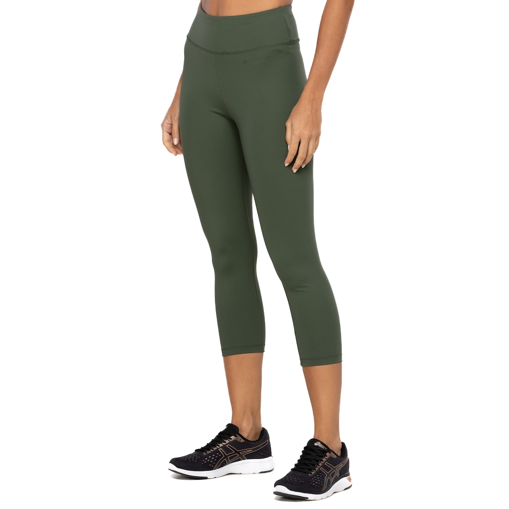 Calça Feminina Oxer Capri Campeão Slim Média Compressão Cós Baixo - Foto 1