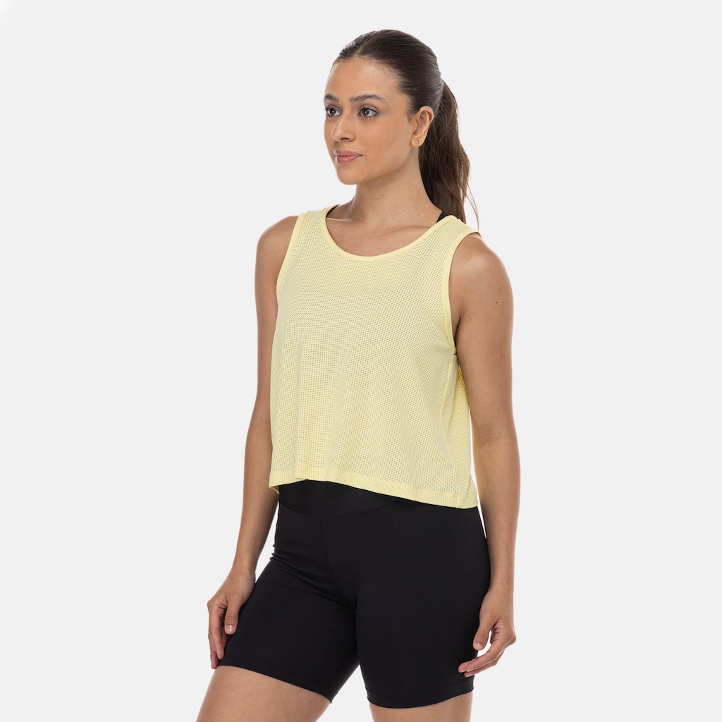 Imagem 4 do produto Camiseta Regata Cropped Feminina Oxer Telada