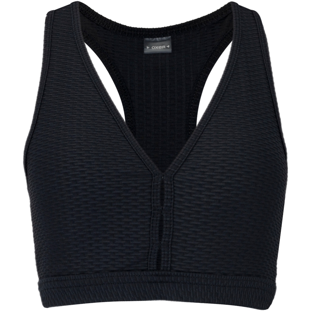 Top Fitness com Bojo Removível Oxer Bartak Textura Média Sustentação - Adulto