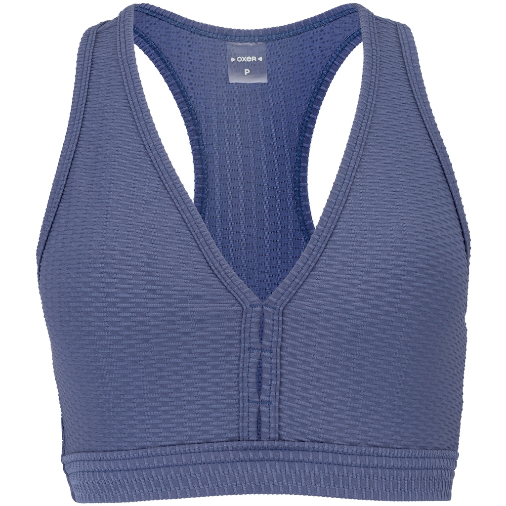 Top Fitness com Bojo Removível Oxer Bartak Textura Média Sustentação - Adulto