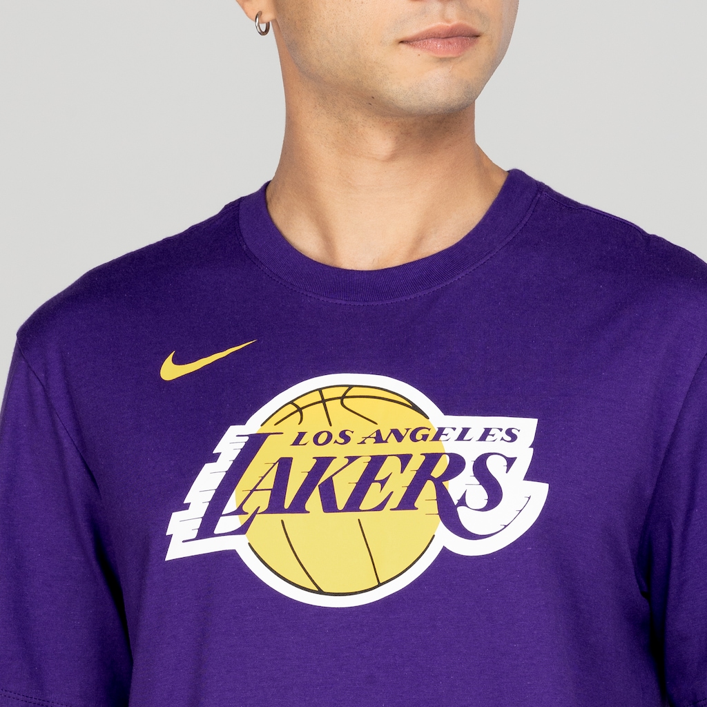 Imagem 5 do produto Camiseta Los Angeles Lakers NBA Masculina Nike Manga Curta Logo1 Ss Tee