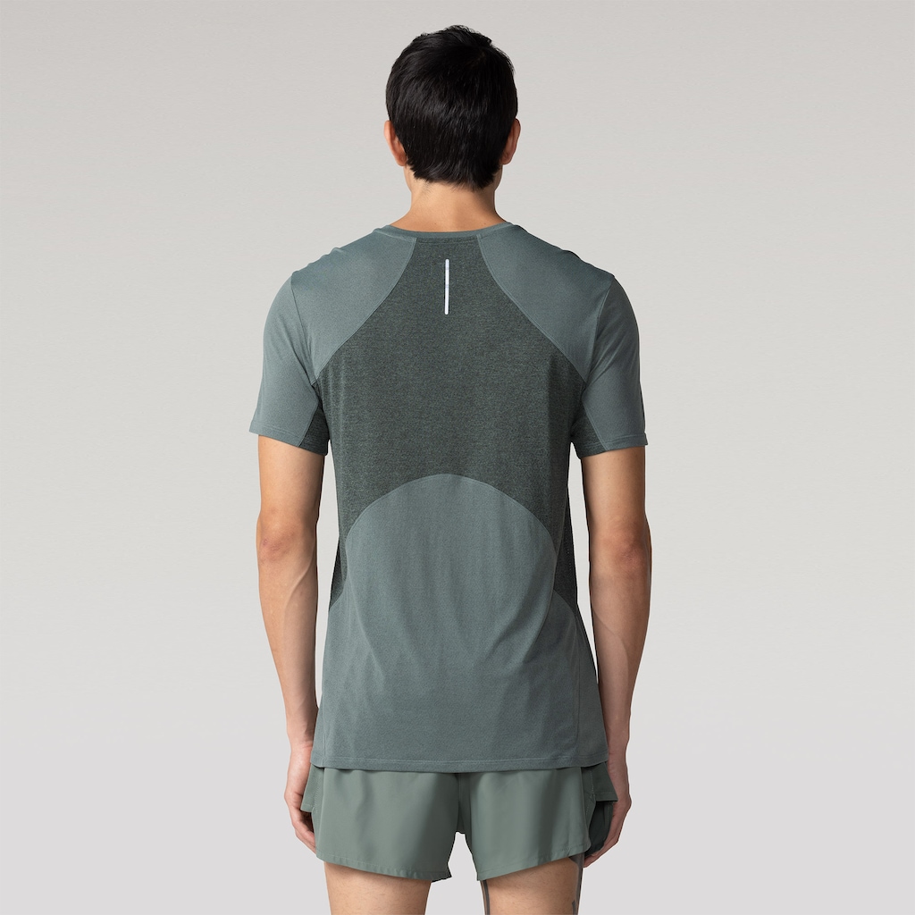 Imagem 2 do produto Camiseta Masculina ASICS Manga Curta Respirável de Secagem Rápida Refletiva Mescla