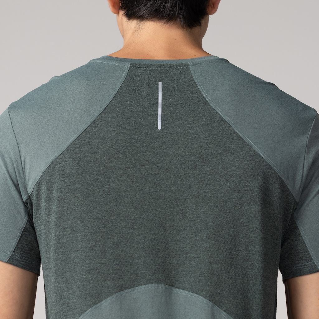 Imagem 4 do produto Camiseta Masculina ASICS Manga Curta Respirável de Secagem Rápida Refletiva Mescla