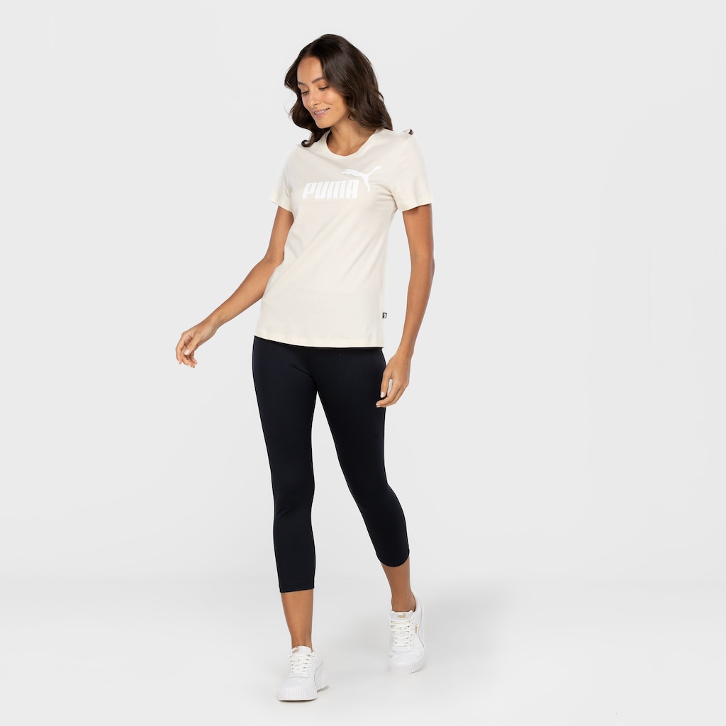 Imagem 3 do produto Camiseta Feminina Puma Manga Curta Essentials Logo Tee