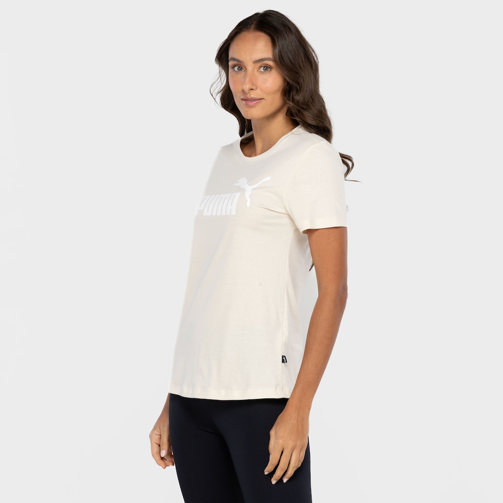 Imagem 4 do produto Camiseta Feminina Puma Manga Curta Essentials Logo Tee