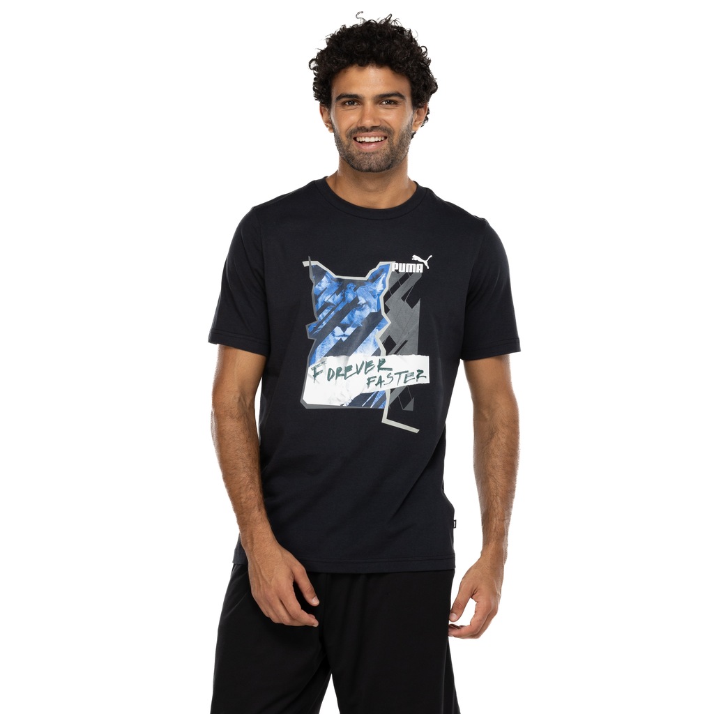 Camiseta Masculina Puma Manga Curta Graphics Photoprint - Foto 2