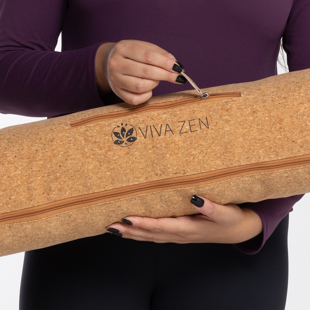 Imagem 2 do produto Bolsa de Yoga Viva Zen CBB Cortiça Natural 15x15x72 cm