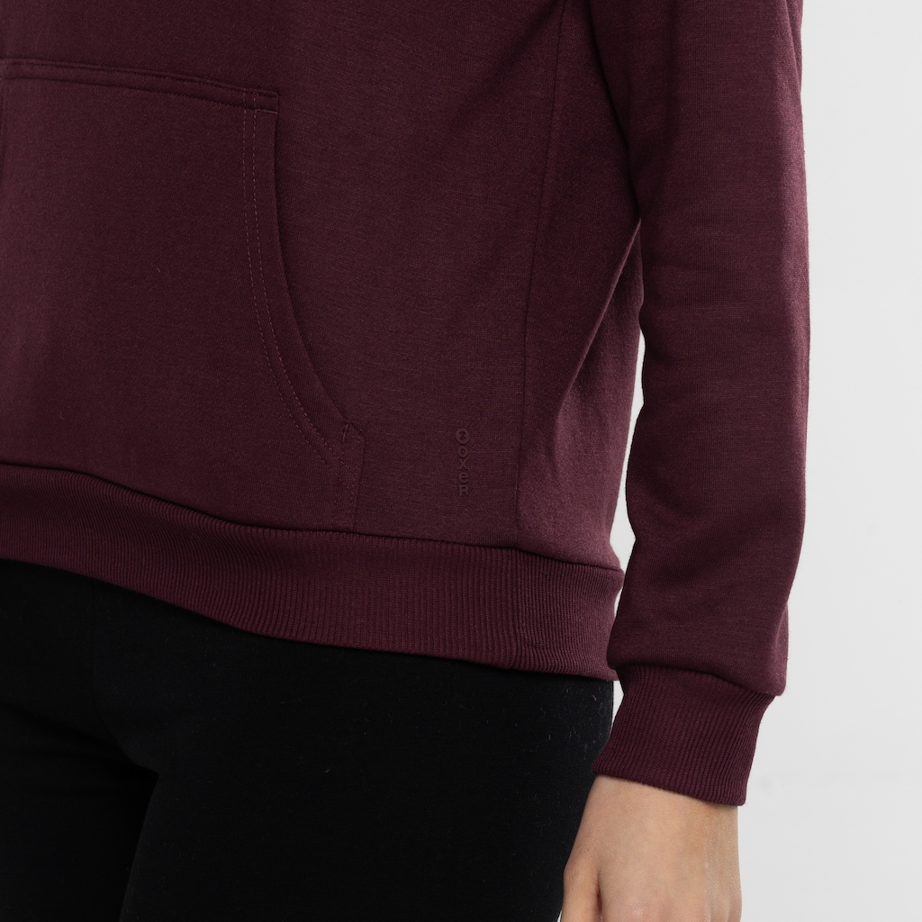Imagem 3 do produto Blusa de Moletom Feminino Oxer com Capuz Canguru Fleece