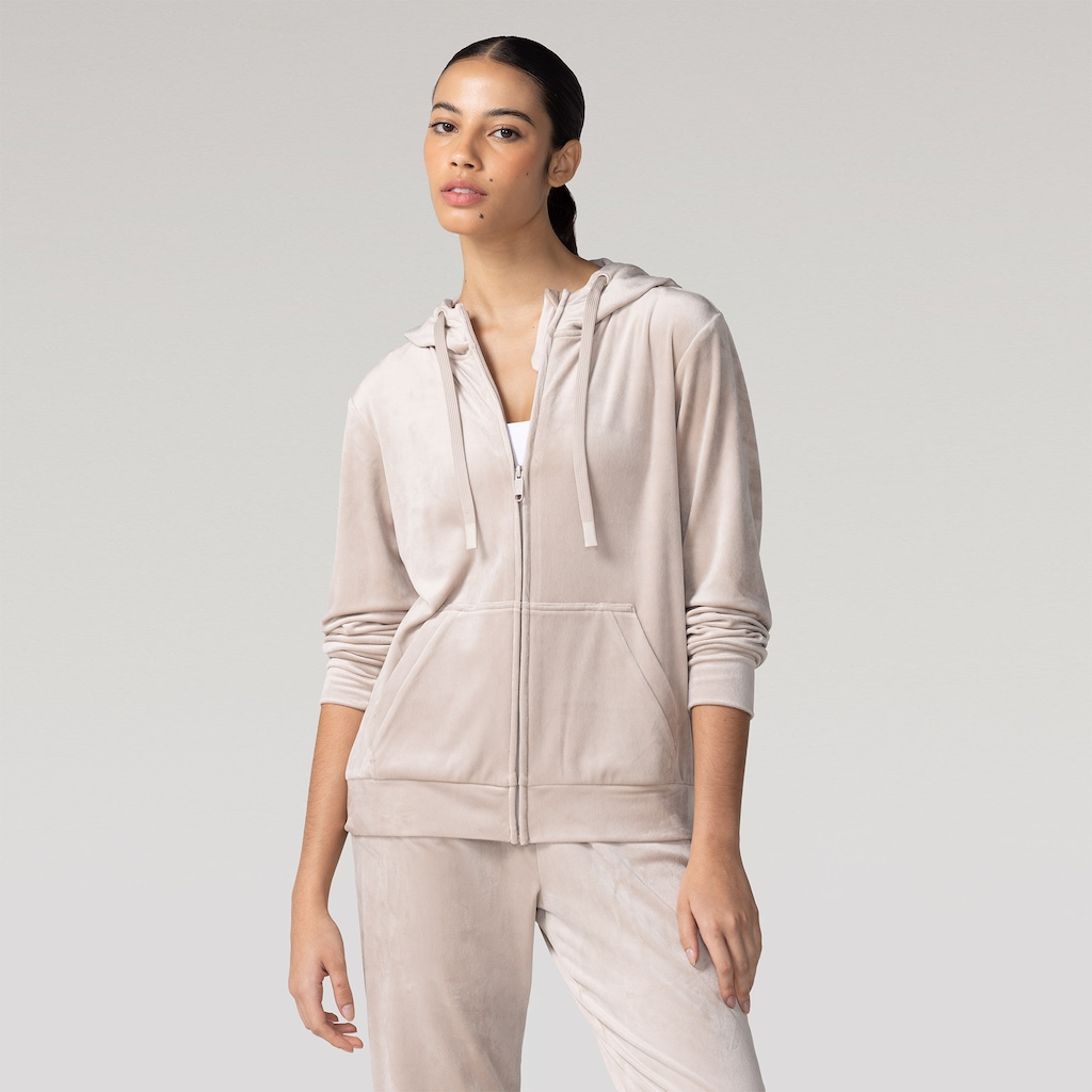 Jaqueta Oxer com Capuz Plush Cap Bex - Feminina