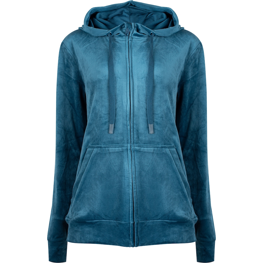 Jaqueta Oxer com Capuz Plush Cap Bex - Feminina