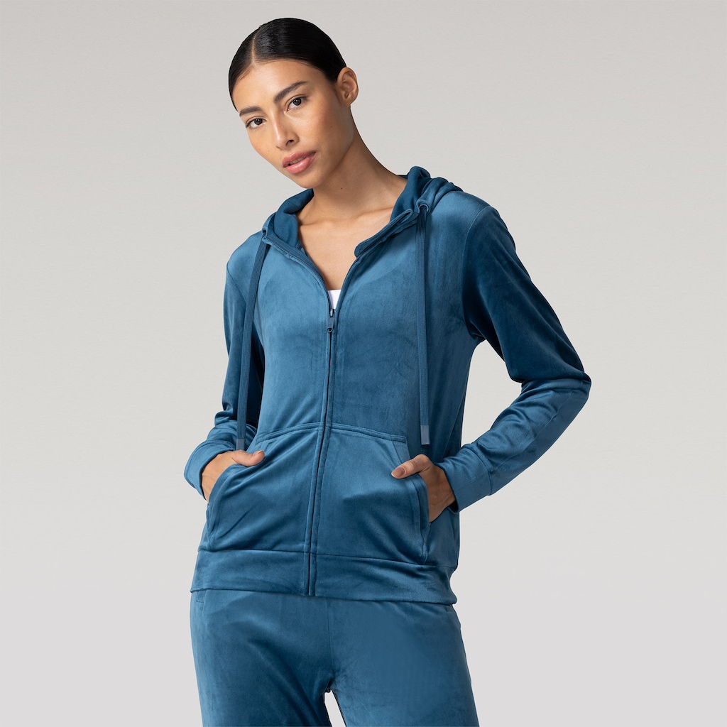 Jaqueta Oxer com Capuz Plush Cap Bex - Feminina