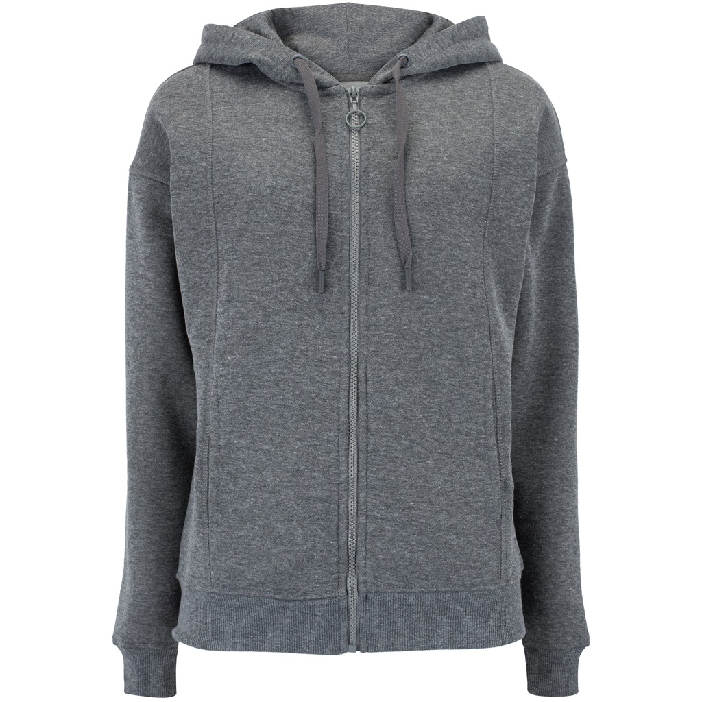 Jaqueta de Moletom Feminina Oxer com Capuz Fleece com Bolso Externo