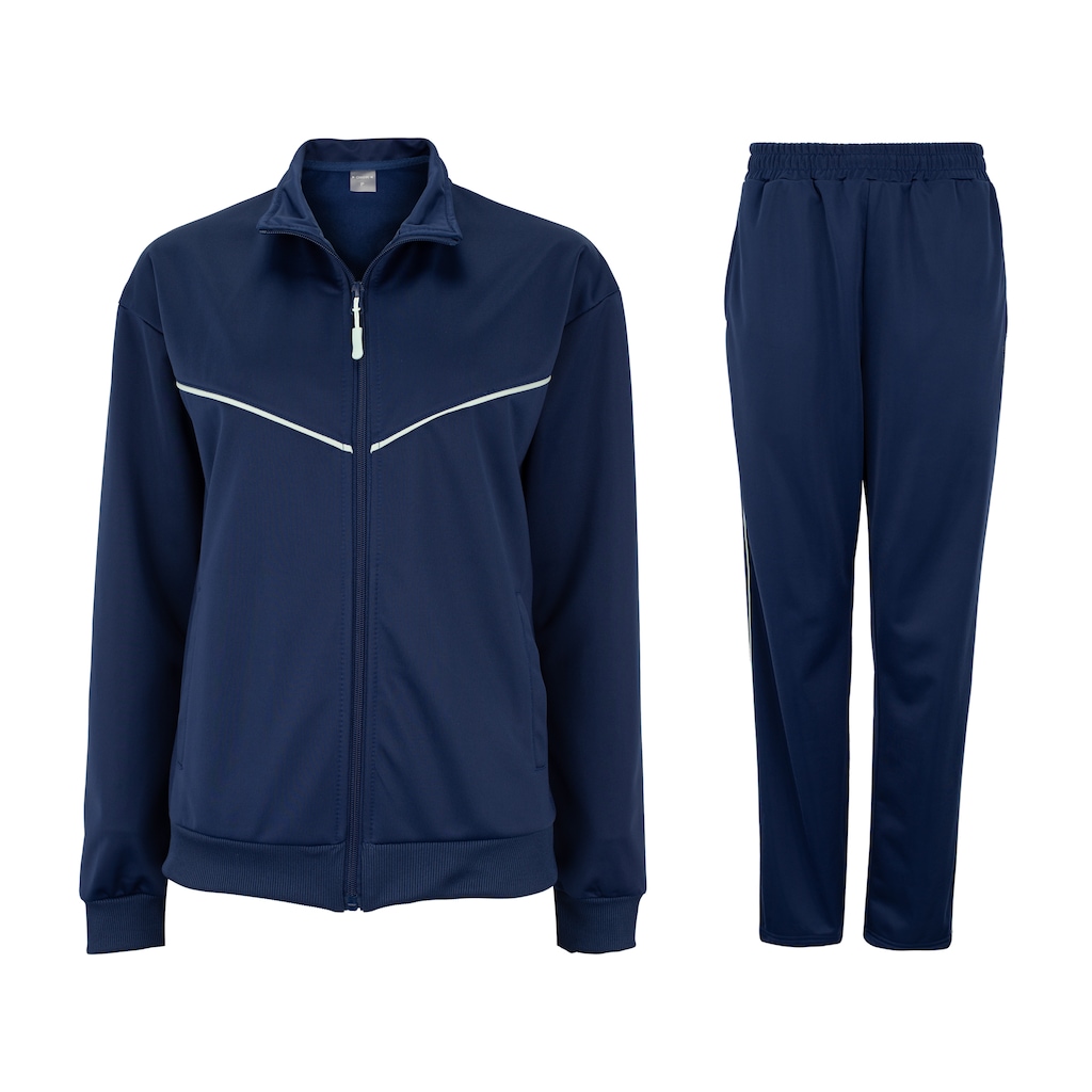 Conjunto de Agasalho Oxer Feminino Politrico Bolso Recortes