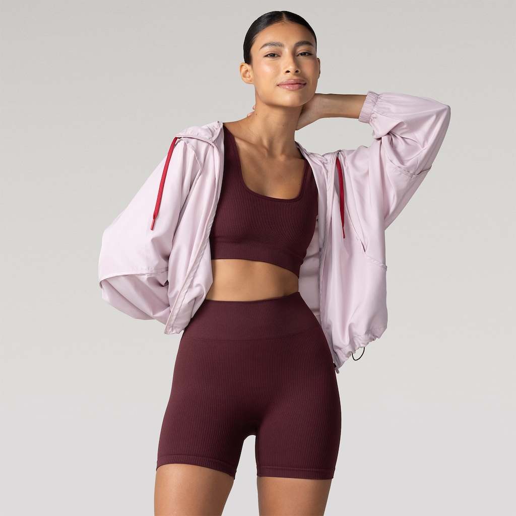 Short Feminino Oxer Canelado Sem Costura