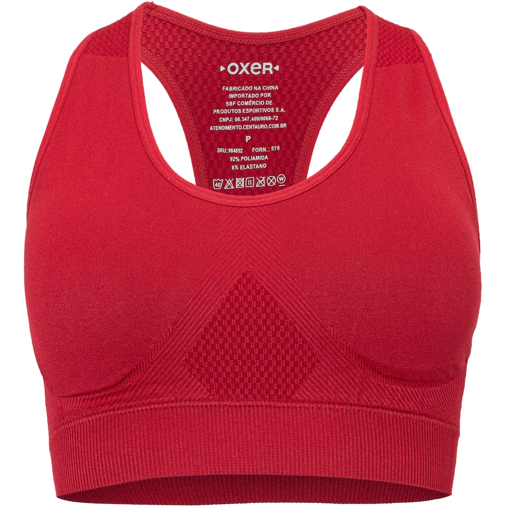 Top Fitness com Bojo Removível Oxer Baixa Sustentação Nadador Sem Costura Adulto
