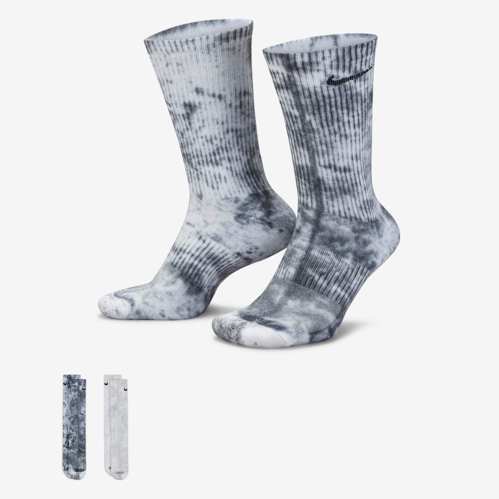 Kit de Meia Nike Cano Alto Everyday Plus Cush - Adulto - 2 Pares - Foto 1