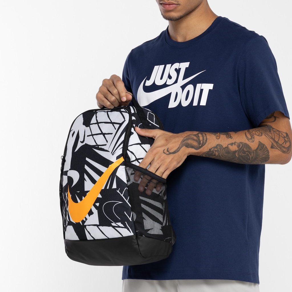 Mochila Nike Brasilia Bkpk Cat Aop 1 18 Litros Centauro 3304