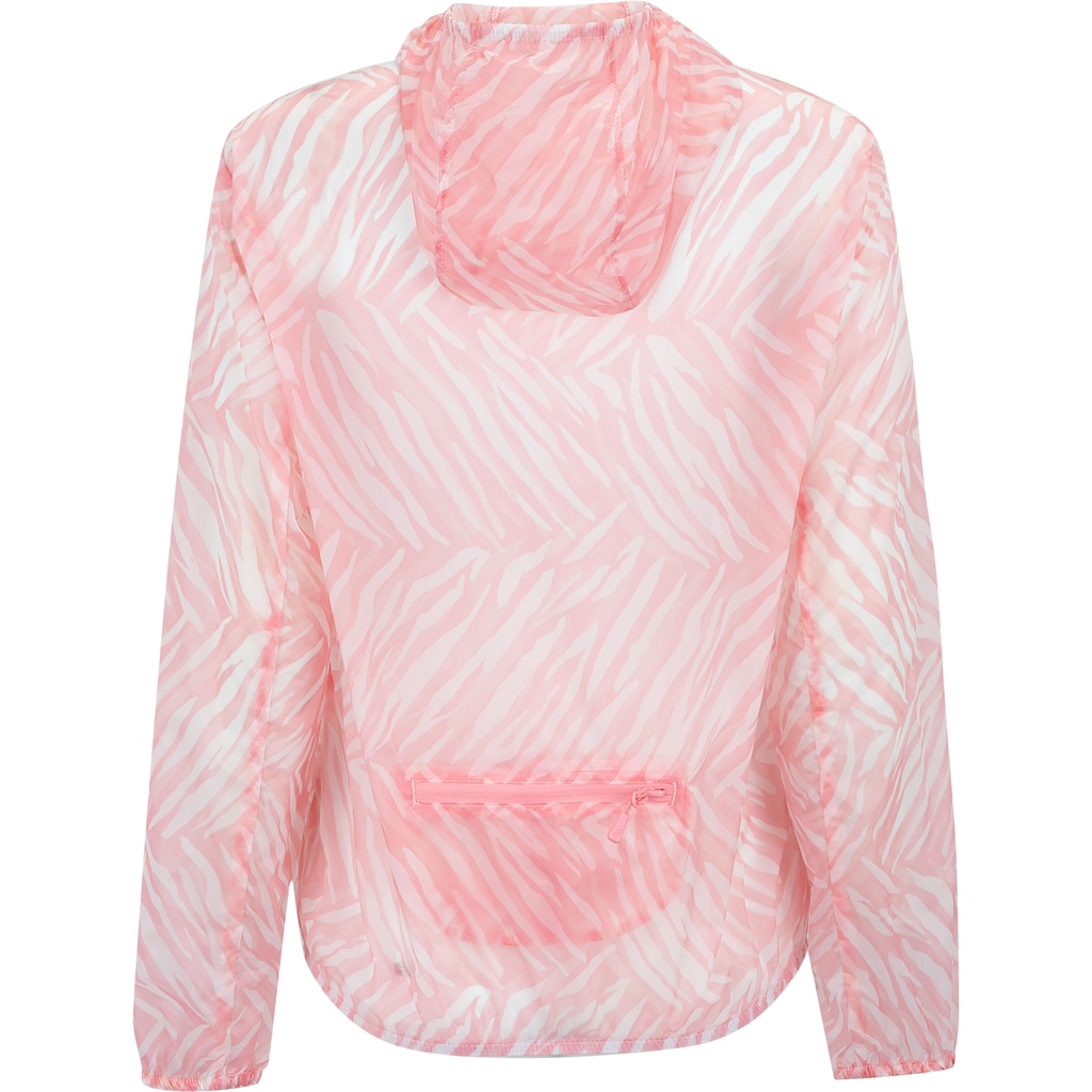 Imagem 2 do produto Jaqueta Feminina ASICS Com Capuz Osaka Packable Estampa Zebra