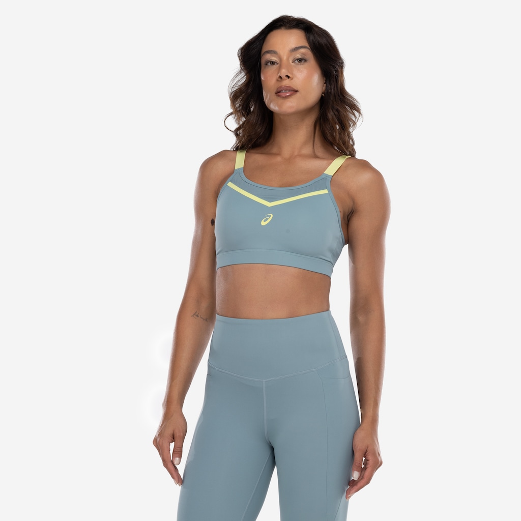 Top Fitness com Bojo Fixo ASICS Alta Sustentação Manta | Centauro