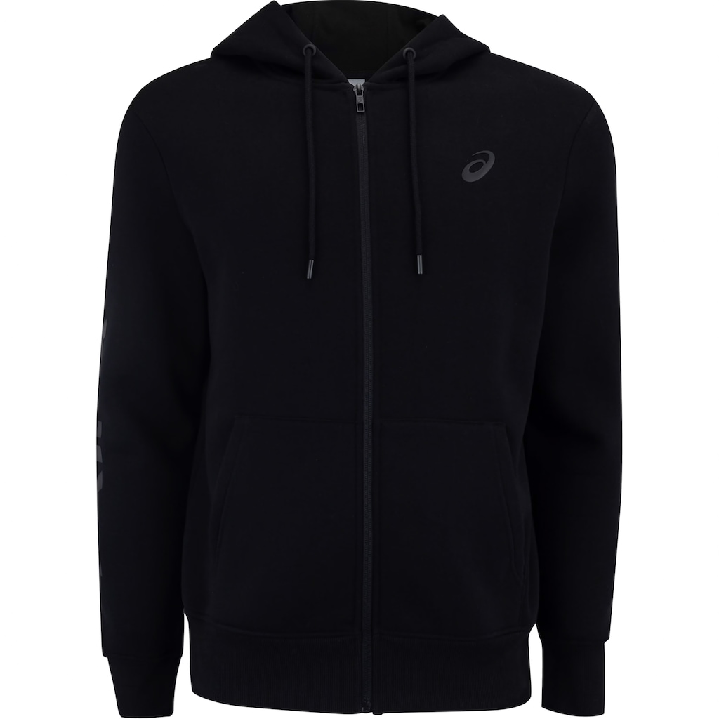 Jaqueta Masculina ASICS com Capuz Moletom Canguru com Fleece
