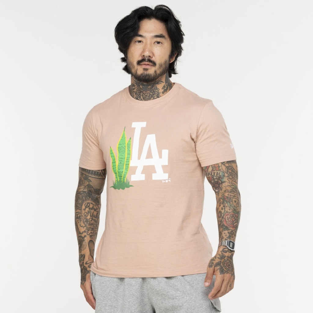 Imagem 2 do produto Camiseta dos Los Angeles Dodgers New Era Rooted Nature