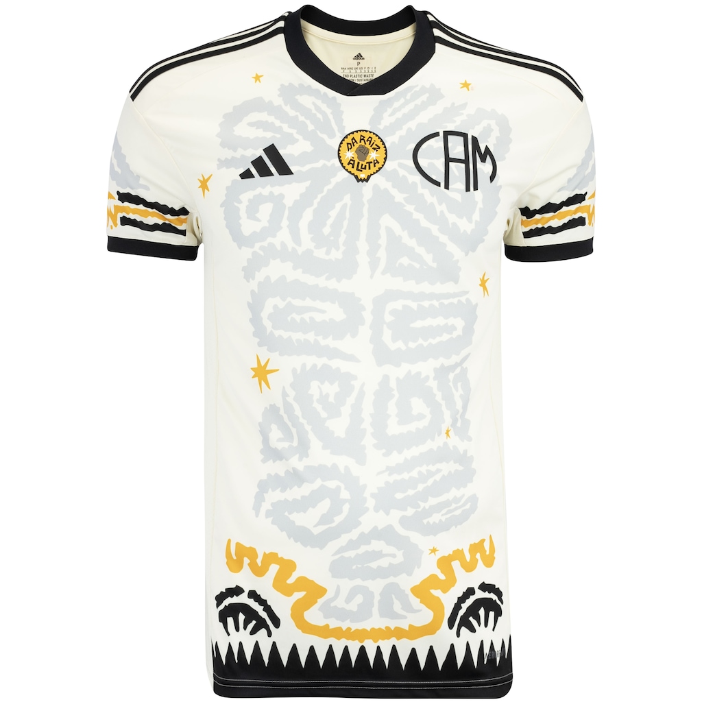 Camisa do Atlético-MG adidas Masculina Consciência Negra - Foto 1