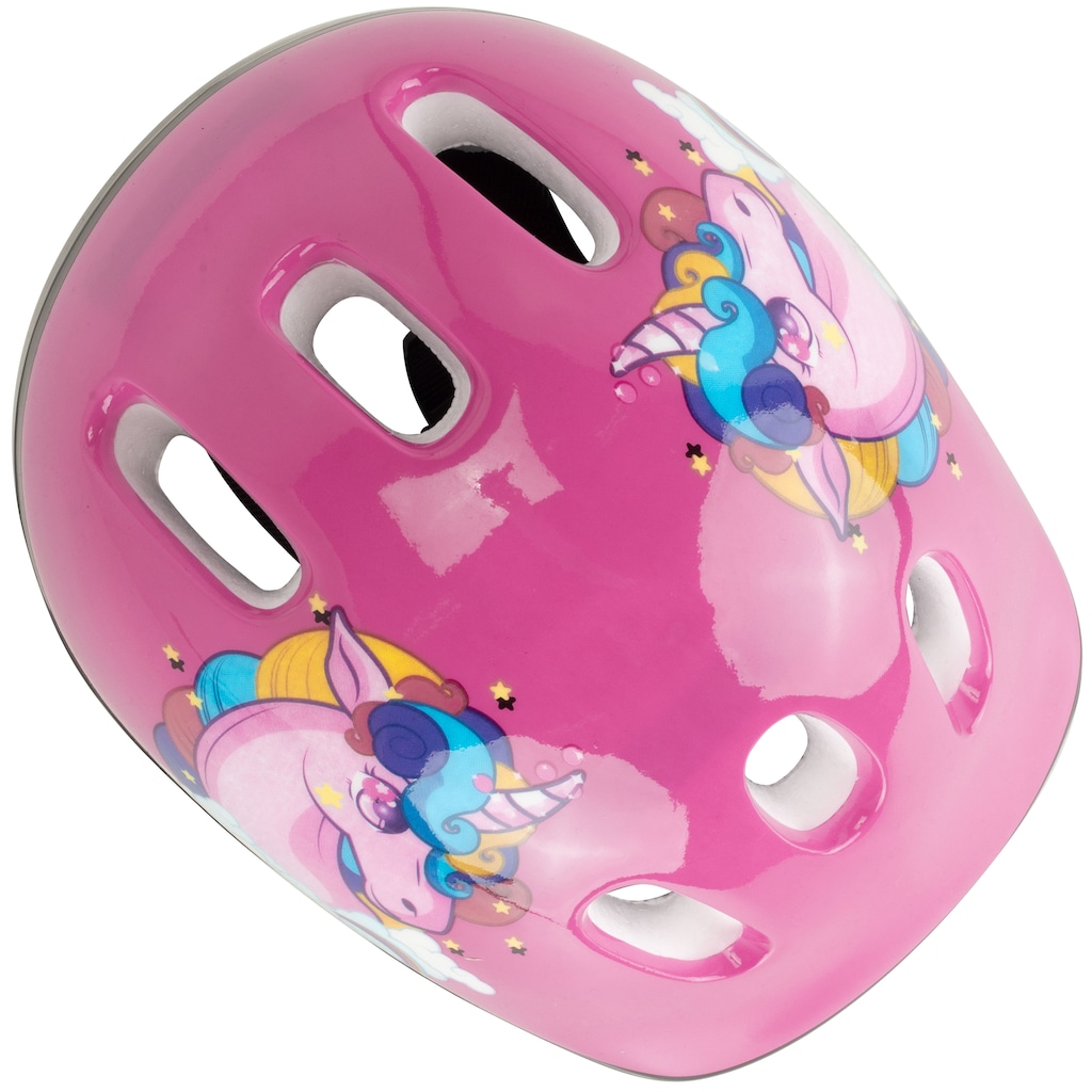 Imagem 5 do produto Skate Infantil Spin Unicórnio com Kit Protetor Capacete + 1 Par de Cotoveleira + 1 Par de Joelheira