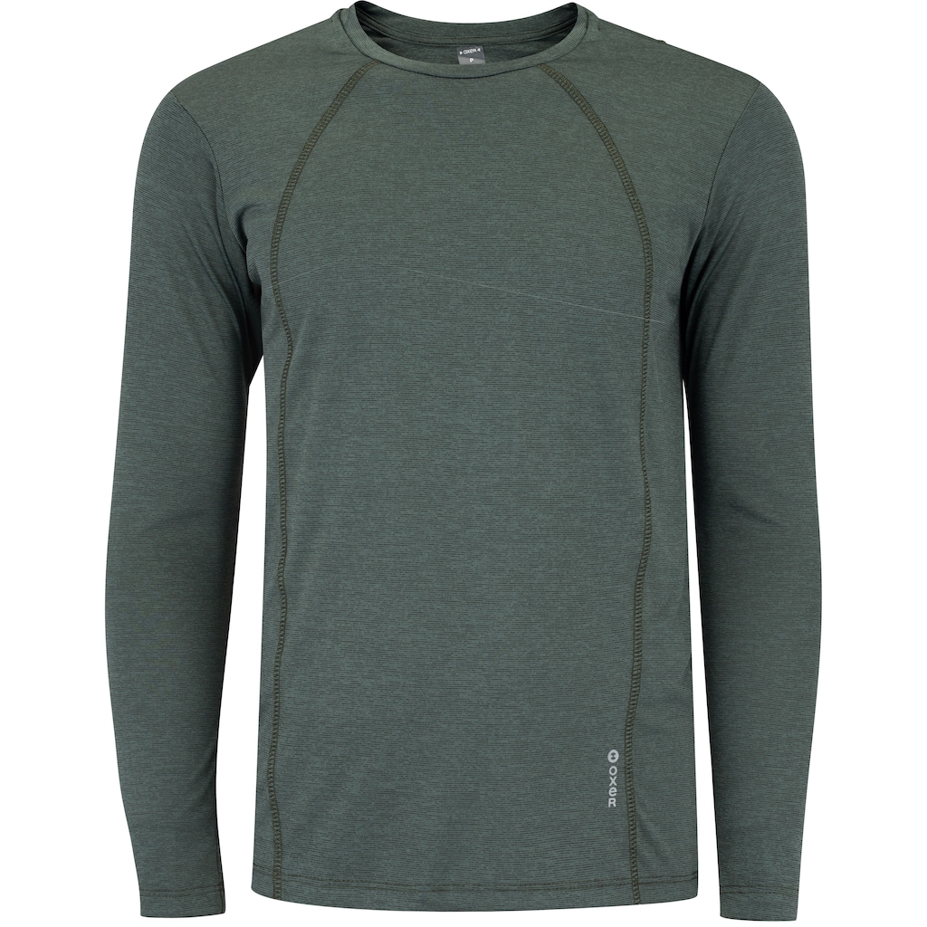 Camiseta Oxer Manga Long Flat Mescla - Masculina