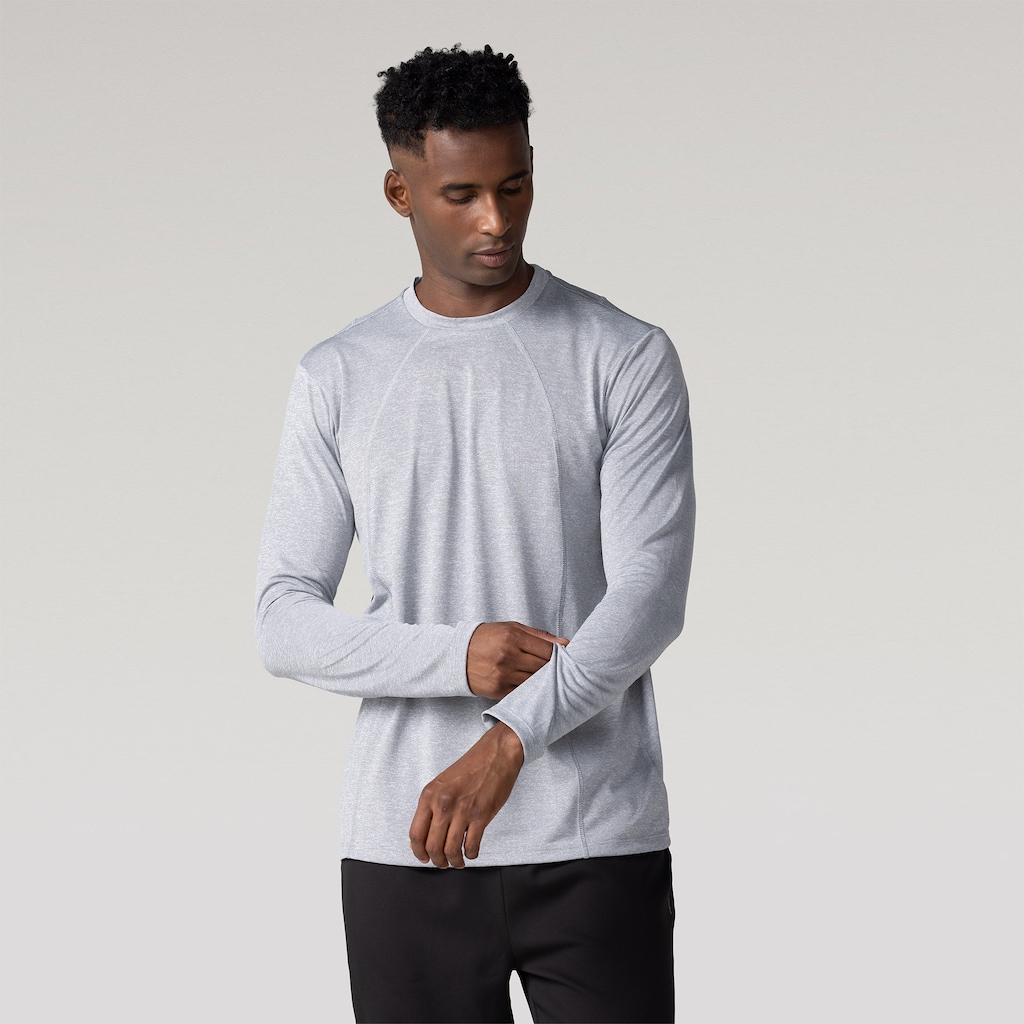 Camiseta Oxer Manga Long Flat Mescla - Masculina