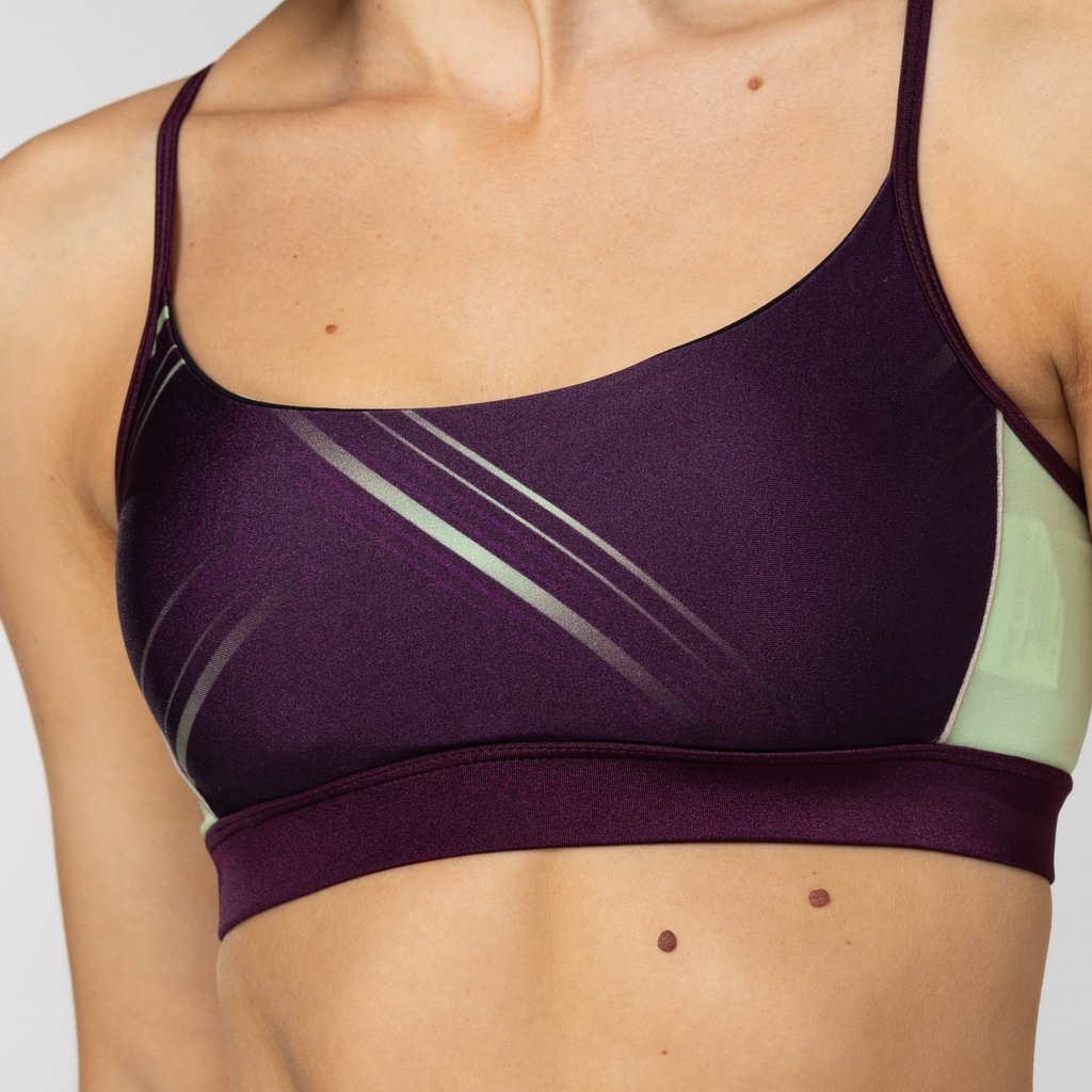 Imagem 3 do produto Top Fitness com Bojo Removível Oxer Baixa Sustentação Estampado Alça Ajustável Adulto
