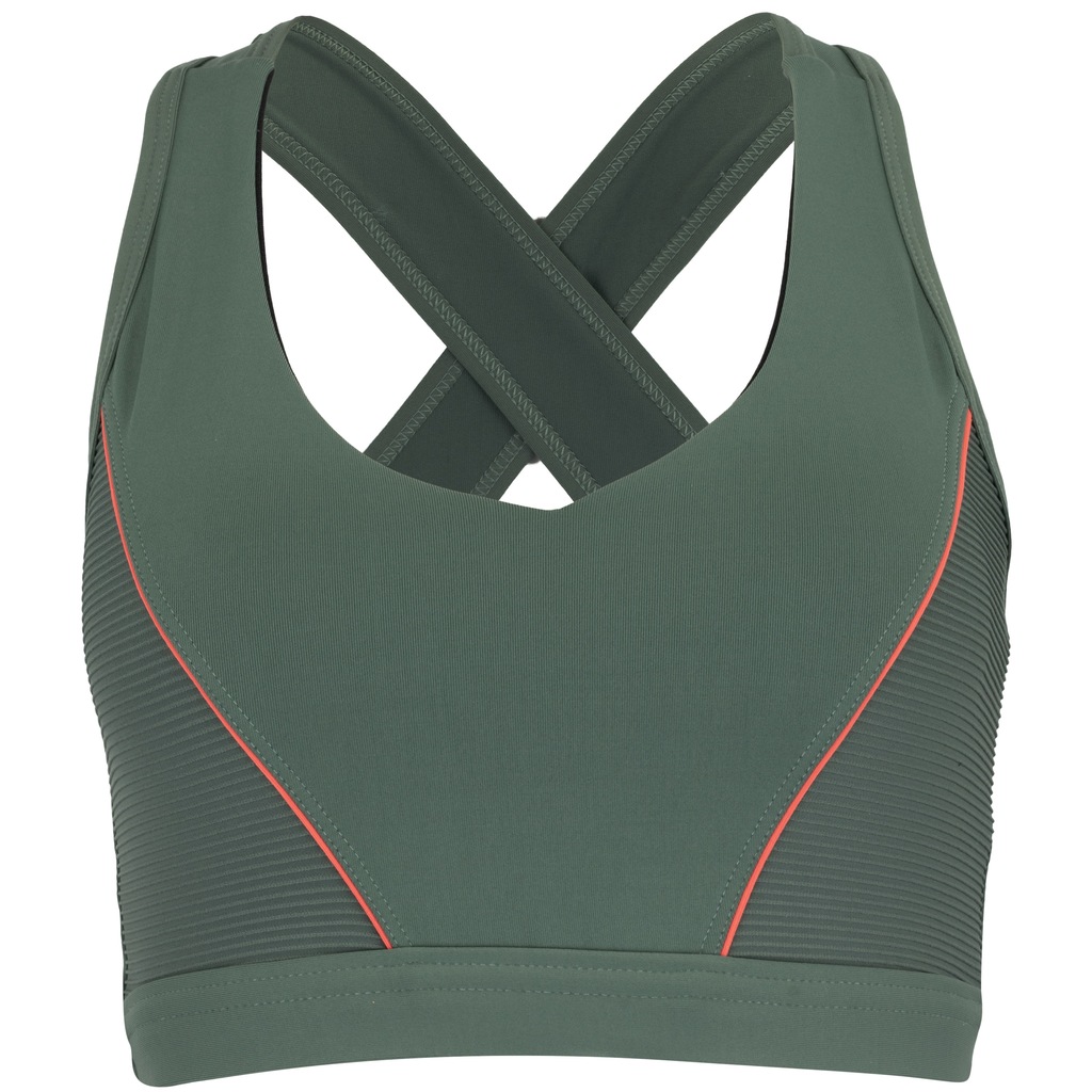 Top Fitness com Bojo Removível Oxer Alça Cruzada Textura Média Sustentação Adulto - Foto 1